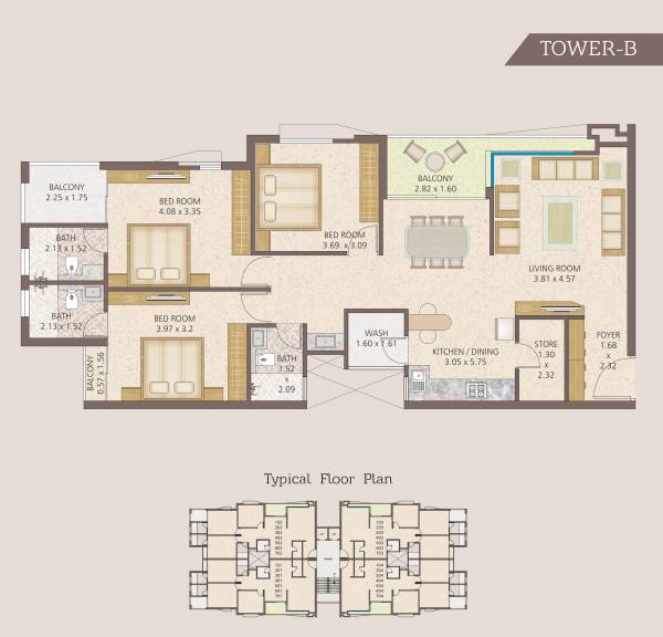 Tower B Cluster Plan eshanti-elegance-phase-2 Tower B Cluster Plan