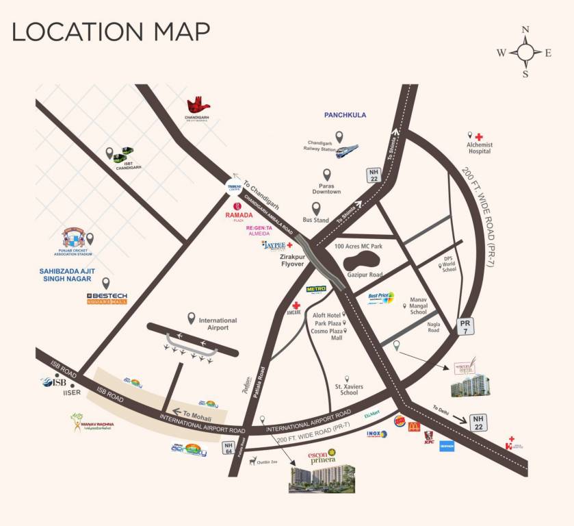  escon primera phase 2 Location Plan
