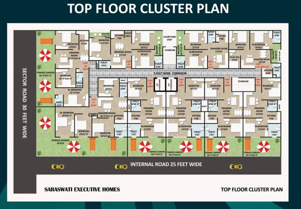  executive-home Executive Home Cluster Plan for 4th Floor