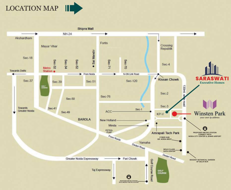  executive home Location Plan
