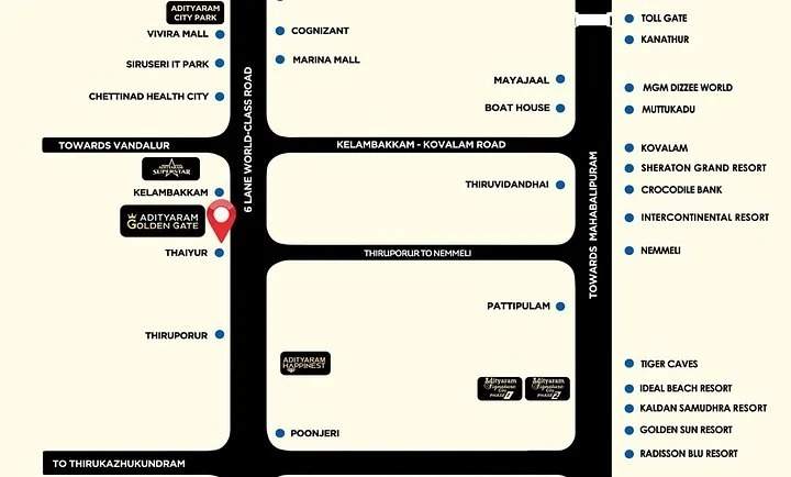  golden gate Location Plan