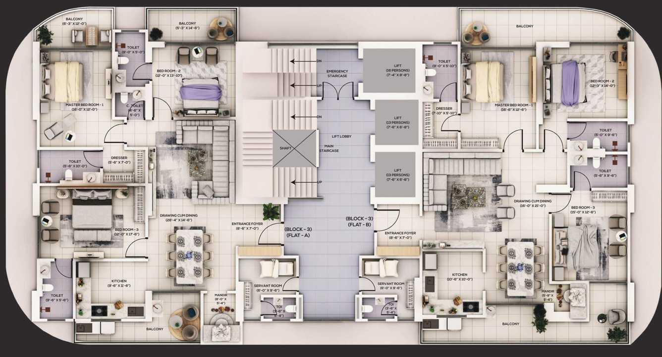 the majesty The Majesty Block 3 Cluster Plan