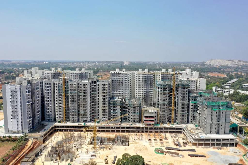  purva zenium Tower 1 Construction Status Aug 24
