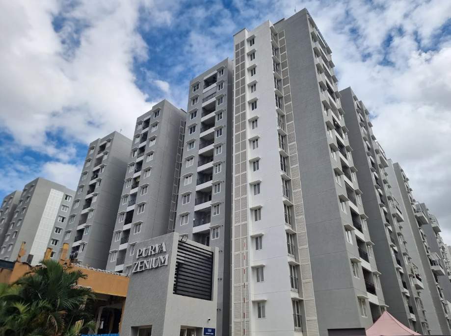  purva zenium Tower 1 Construction Status Aug 24