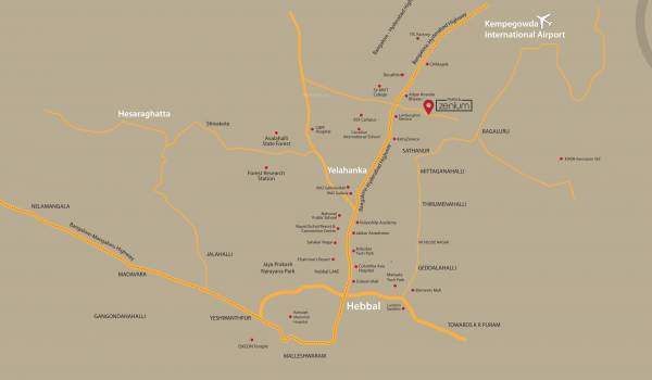  purva-zenium Location Plan