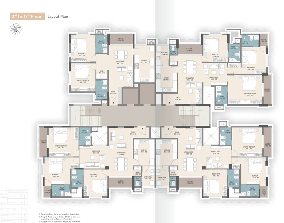 marvel Marvel Cluster Plan from 3rd to 17th Floor