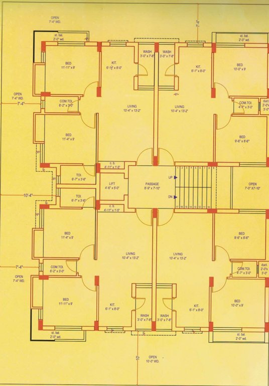  krishna appartment phase 2 Krishna Appartment Cluster Plan