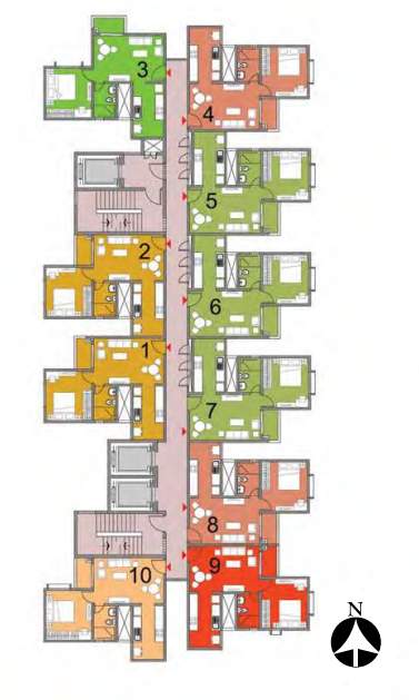  finsbury park Tower 2 Cluster Plan Building 1 Tower  2 For Typical Floor Plan