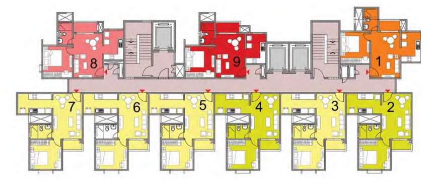  finsbury park Tower 3 Cluster Plan Building 1 Tower  3 For Typical Floor Plan