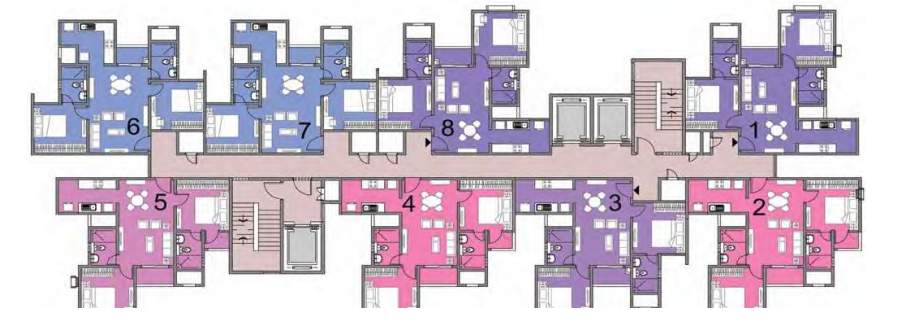  finsbury park Tower 4 Cluster Plan Building 2 Tower  4 For Typical Floor Plan