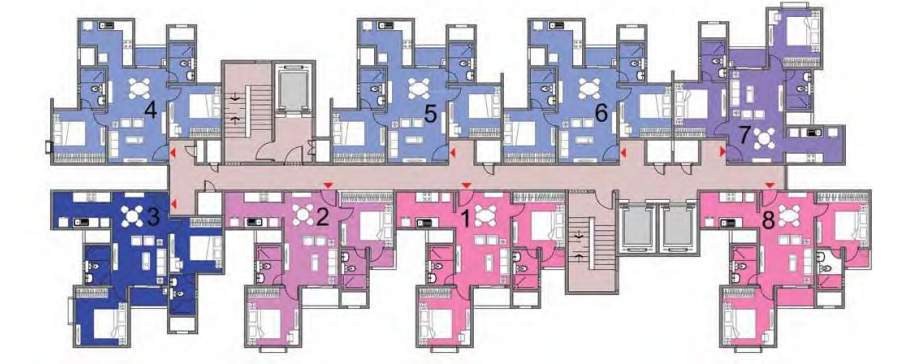  finsbury park Tower 8 Cluster Plan Building 3A Tower 08 For Typical Floor Plan