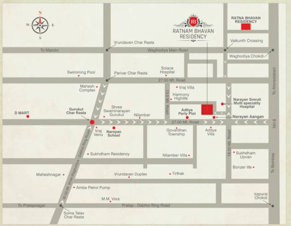  bhavan-residency-tower-a-to-d Location Plan