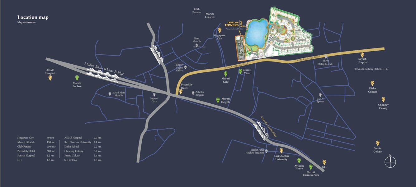  lifestyle towers Location Plan