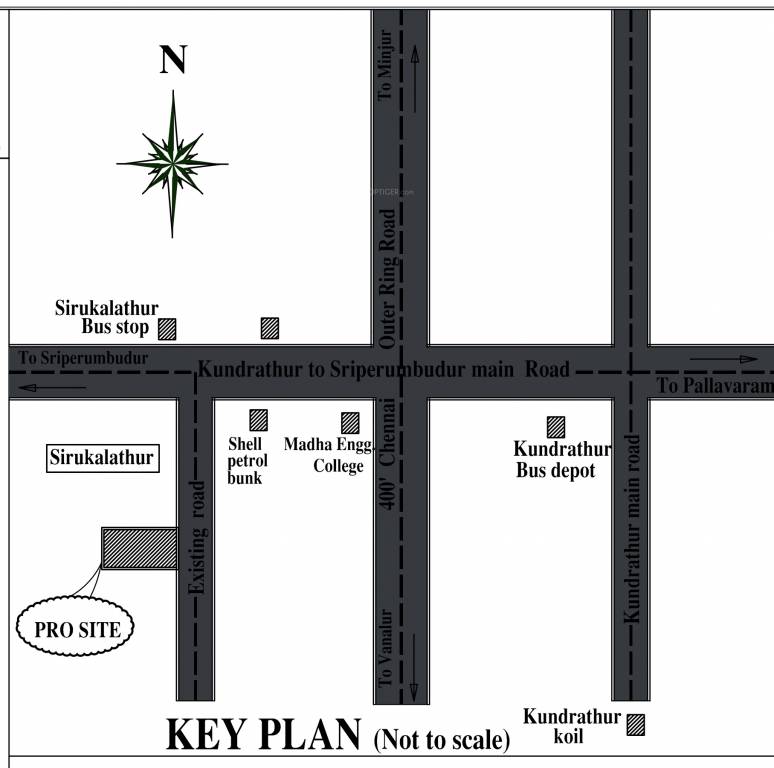  aadhiran enclave Location Plan