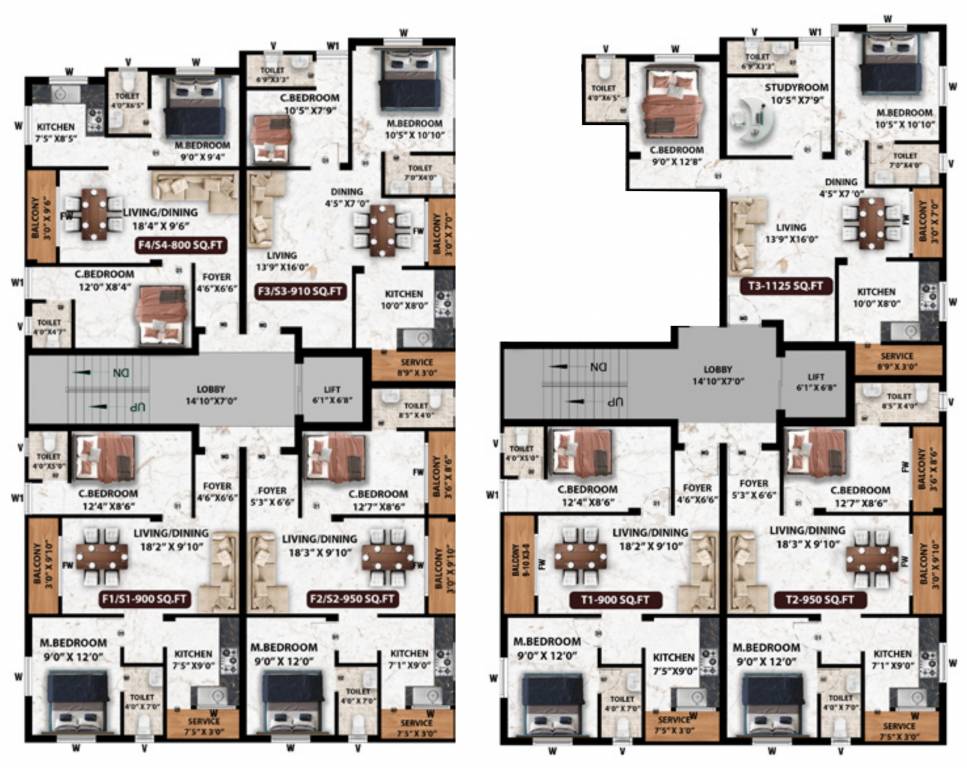  vibrant BLOCK 4 Cluster Plan