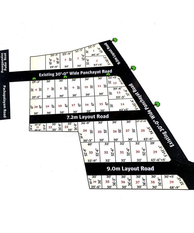  balaji residential town Layout Plan