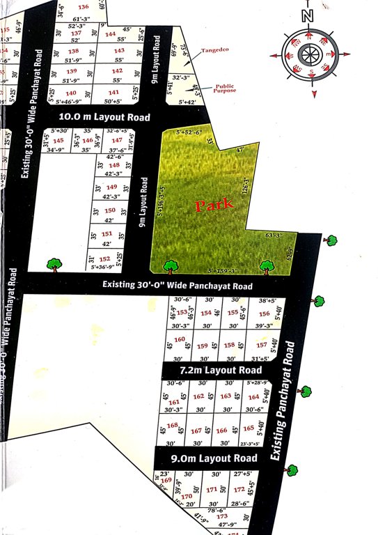  balaji residential town Layout Plan