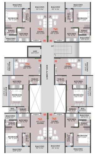  patel-aura Patel Aura Cluster Plan from 2nd to 7th Floor