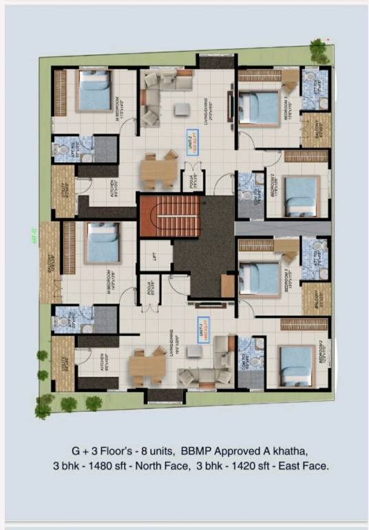  platinum square Cluster Plan
