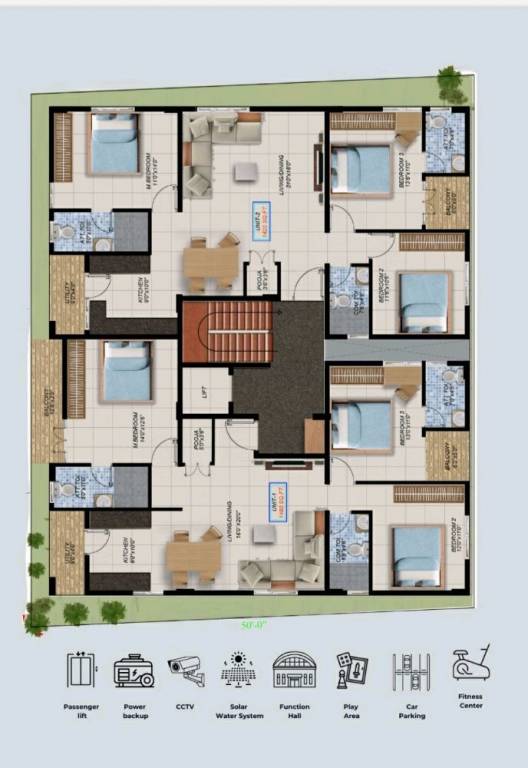  platinum square Cluster Plan
