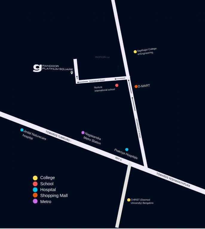  platinum square Location Plan