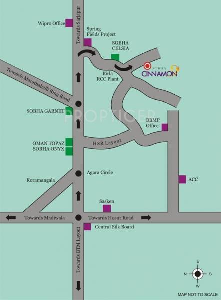Images for Location Plan of Sobha Cinnamon