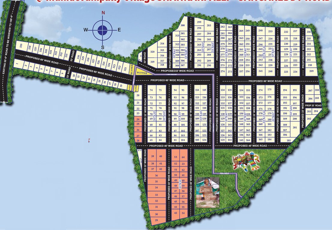  sree shankarpalli hills Layout Plan
