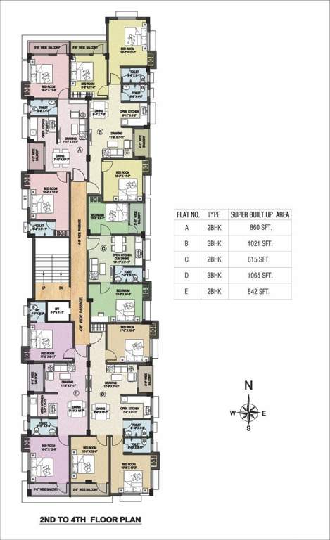  sunshine place Sunshine Place Cluster Plan from 2nd to 4th Floor
