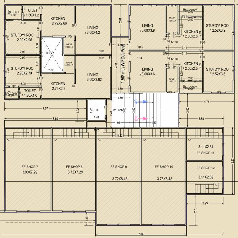  dhanlaxmi avenue phase 1 Tower A Cluster Plan