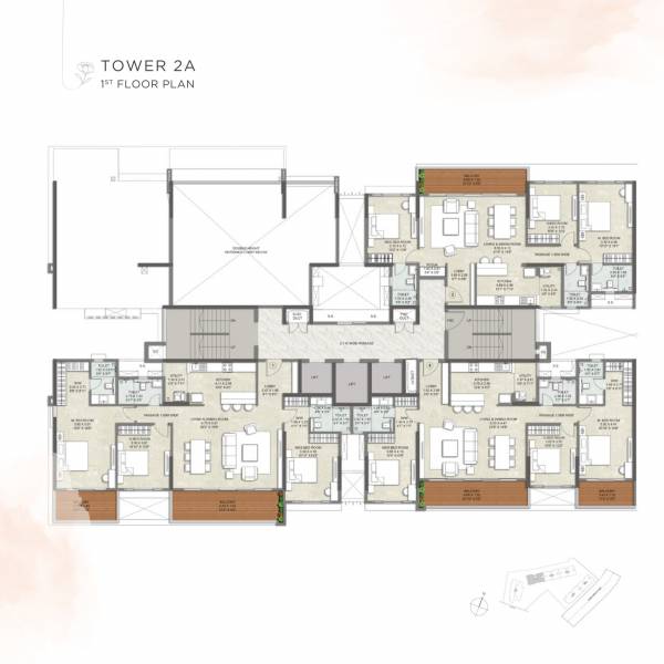  blossoms Tower 1 Cluster Plan