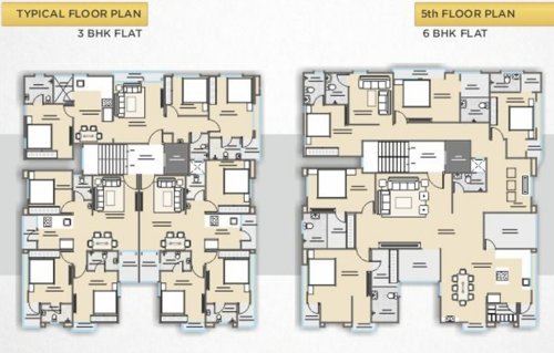  golden-icon-phase-2 Tower A Cluster Plan from 1st to 5th Floor