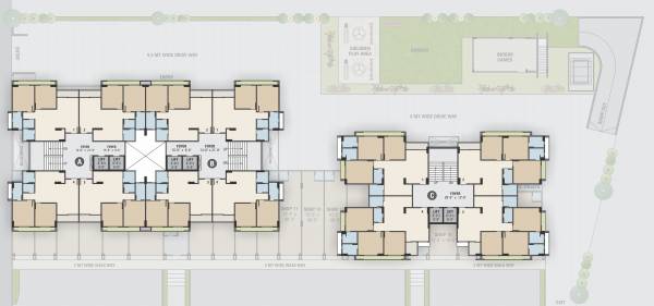  dharti-saket-heaven-phase-2 Tower B Cluster Plan