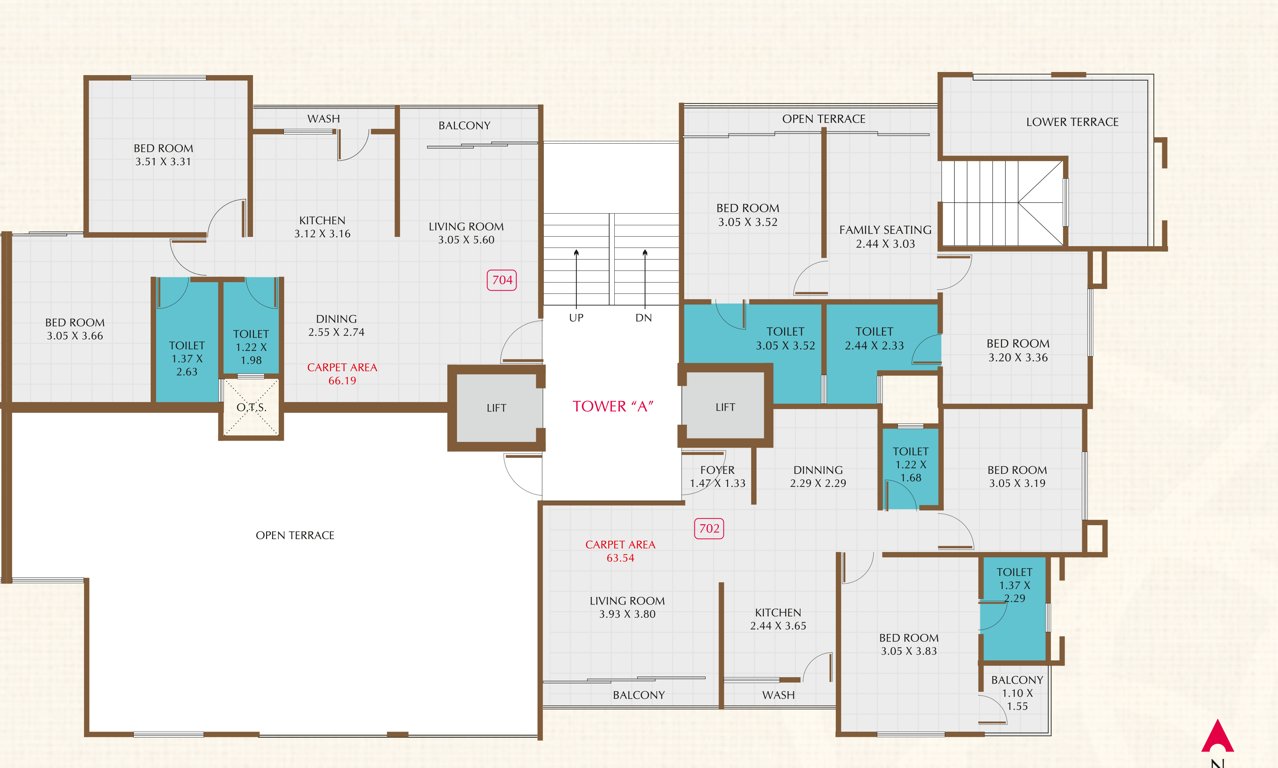 etihad towers phase 2 A Cluster Plan