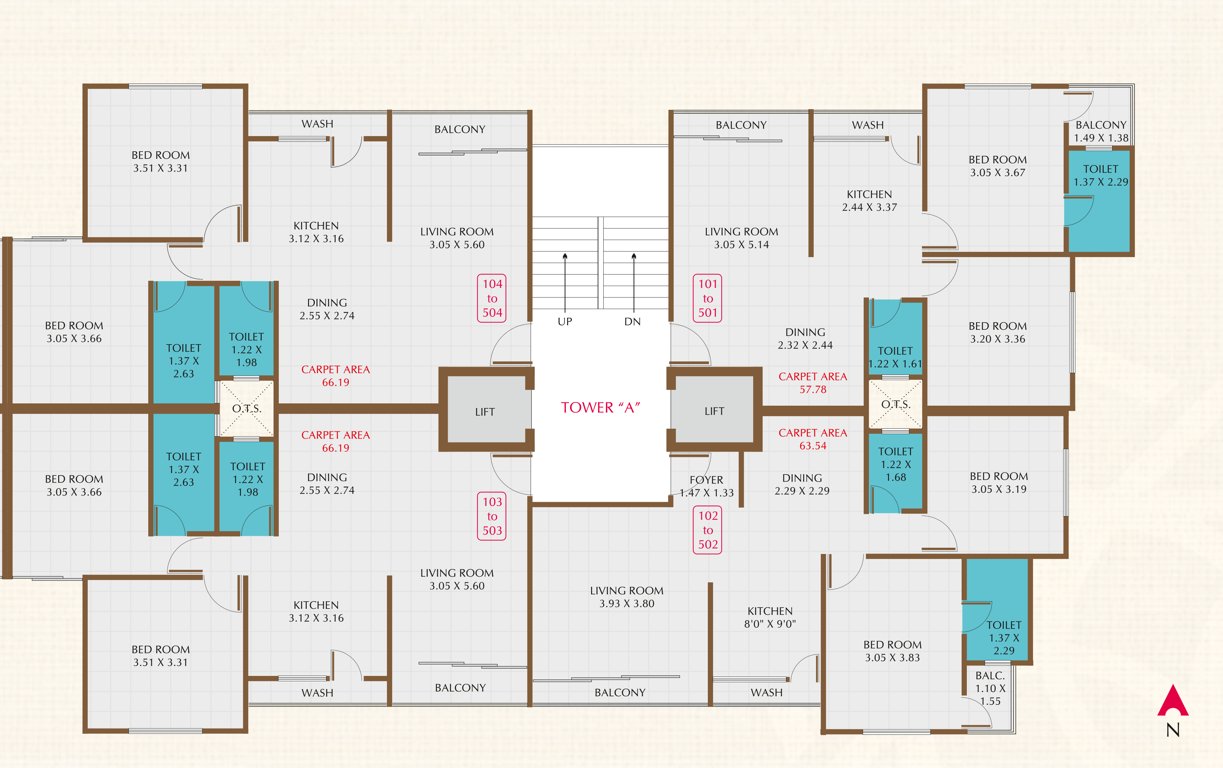 etihad towers phase 2 A Cluster Plan