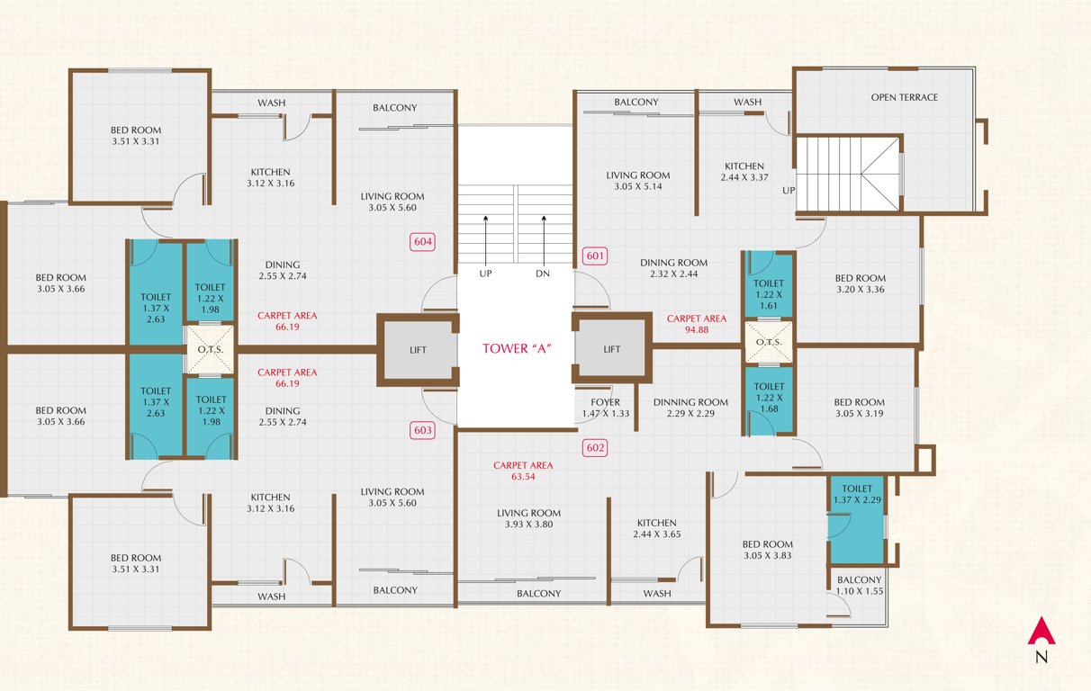 etihad towers phase 2 A Cluster Plan
