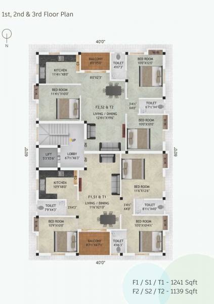  sai-shrishti-flats Cluster Plan