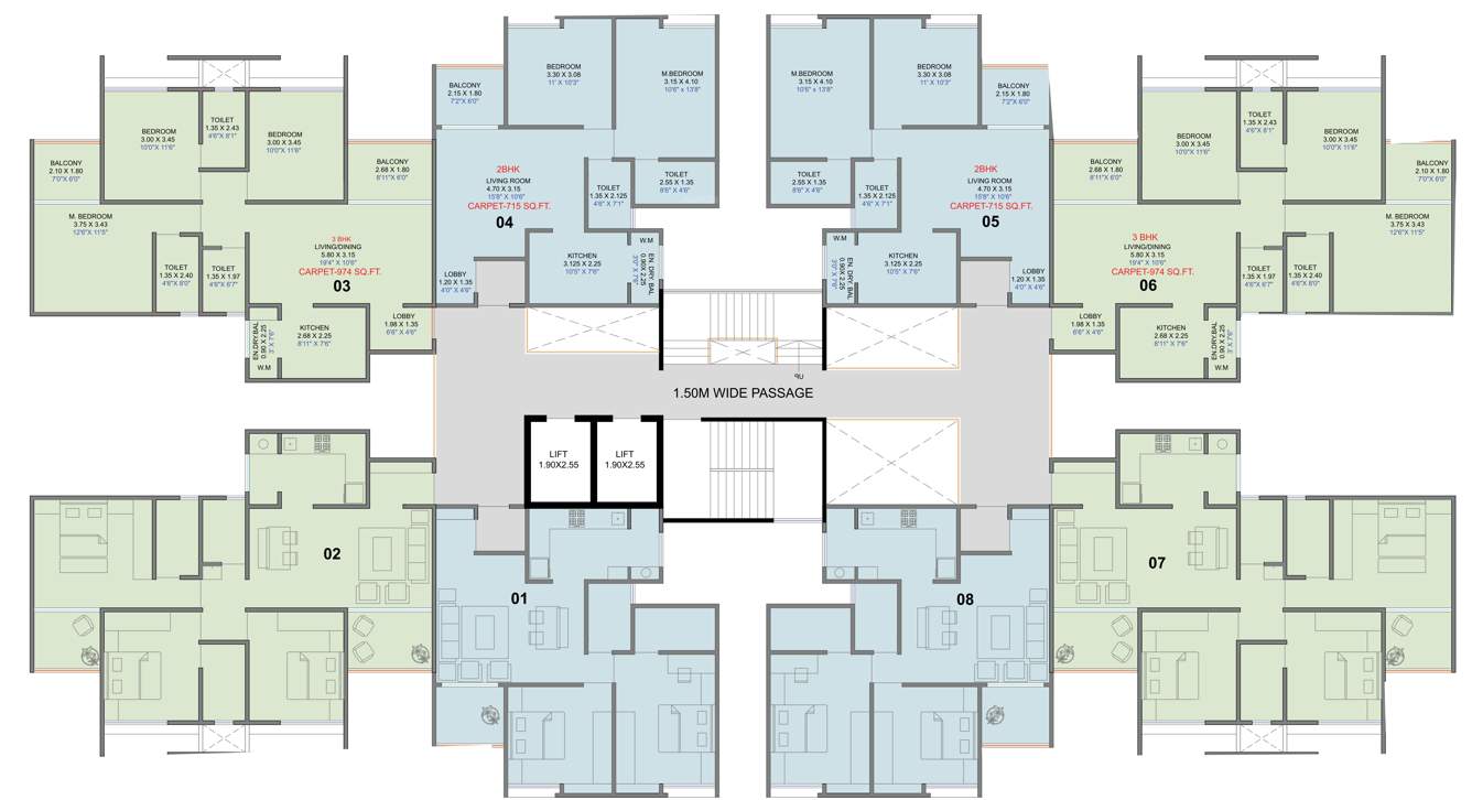  surya skies Cluster Plan