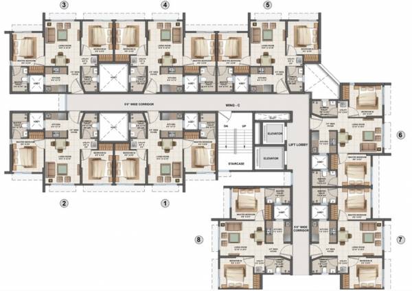  crown-dombivli-by-lodha Cluster Plan