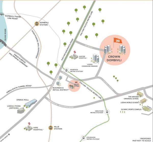  crown-dombivli-by-lodha Location Plan