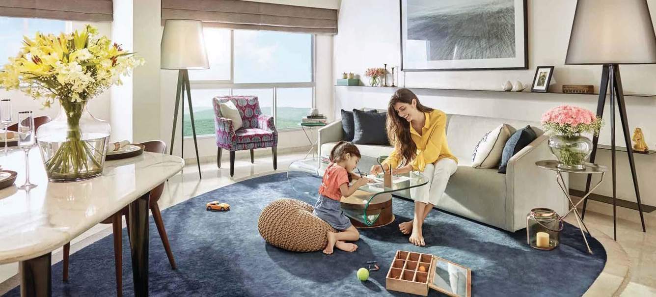  crown dombivli by lodha Living Area