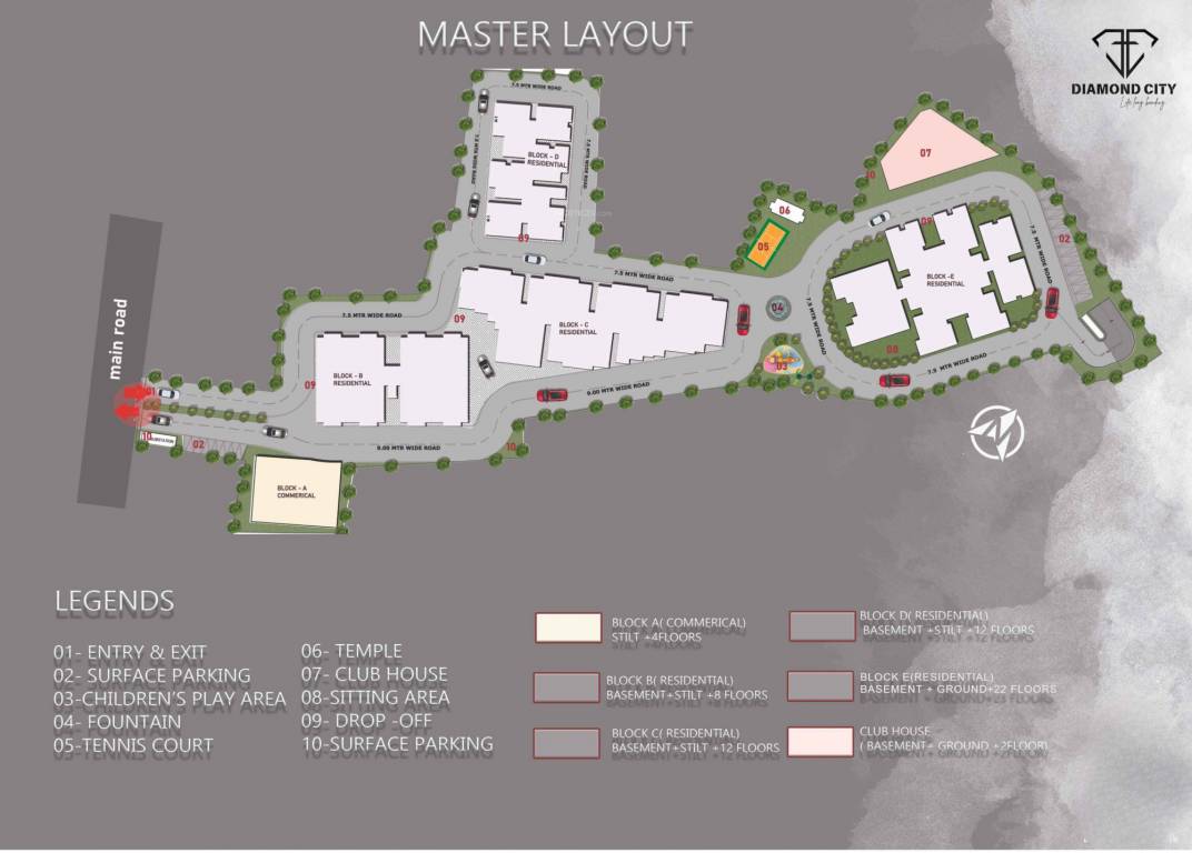  diamond city cuttack Master Plan