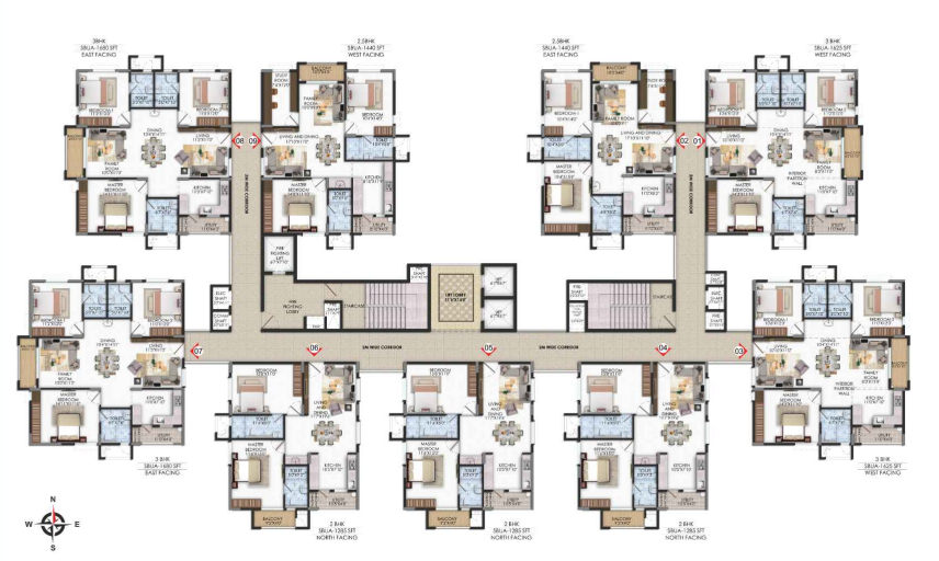 gardens by the brook phase 2 Tower E Cluster Plan