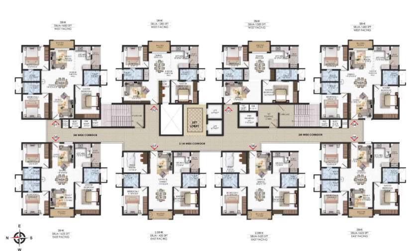 gardens by the brook phase 2 Tower F Cluster Plan