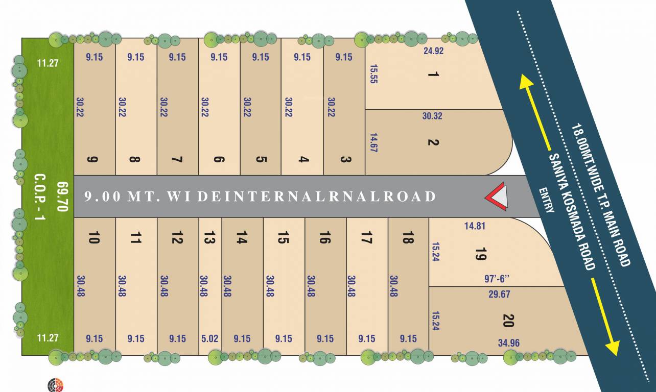 vrunda embrow park phase 1 Layout Plan