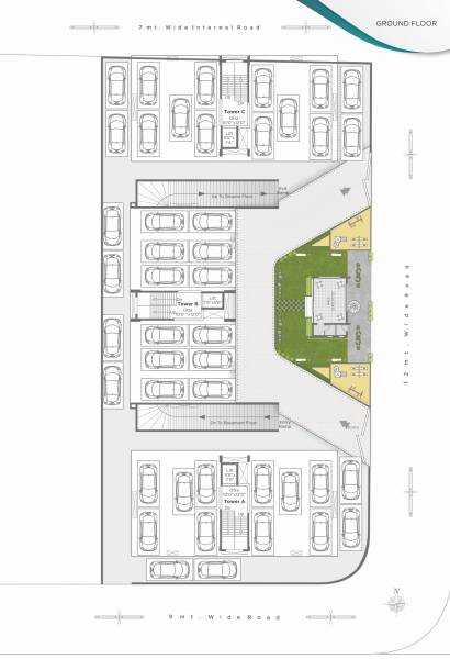 Tower A-B-C Cluster Plan shivang-aananda-phase-2 Tower A-B-C Cluster Plan