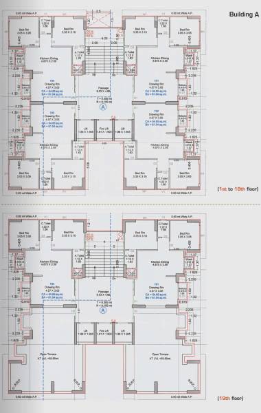Tower A Cluster Plan from 1st to 19th Floor shiv-samarth-1 Tower A Cluster Plan from 1st to 19th Floor