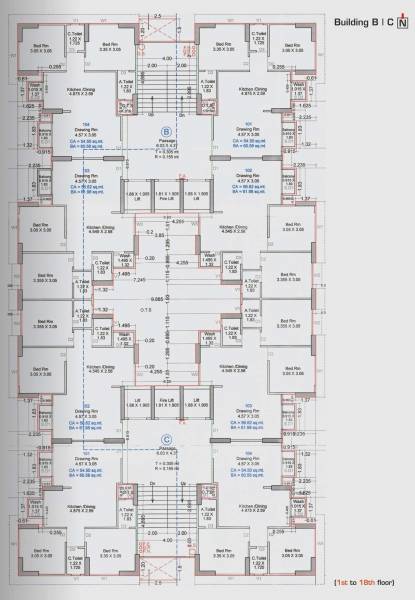 Tower B Cluster Plan from 1st to 18th Floor shiv-samarth-1 Tower B Cluster Plan from 1st to 18th Floor