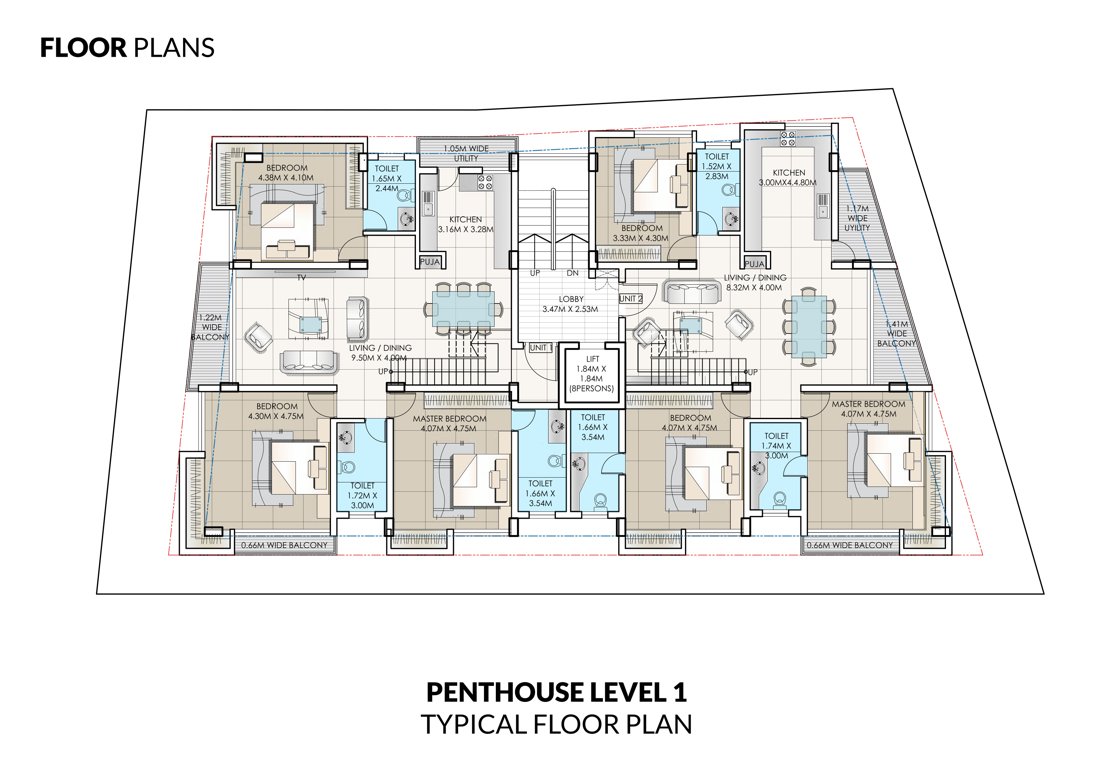  city place Cluster Plan