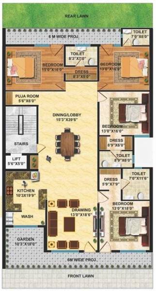270 Sq Yd Cluster Plan 270-sq-yd 270 Sq Yd Cluster Plan