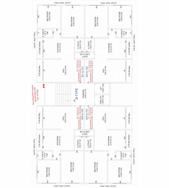  vastu-palace-building B Cluster Plan
